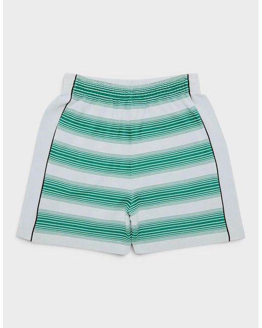 Casablanca Green Interlock Sweatshort Gradient Stripe for men