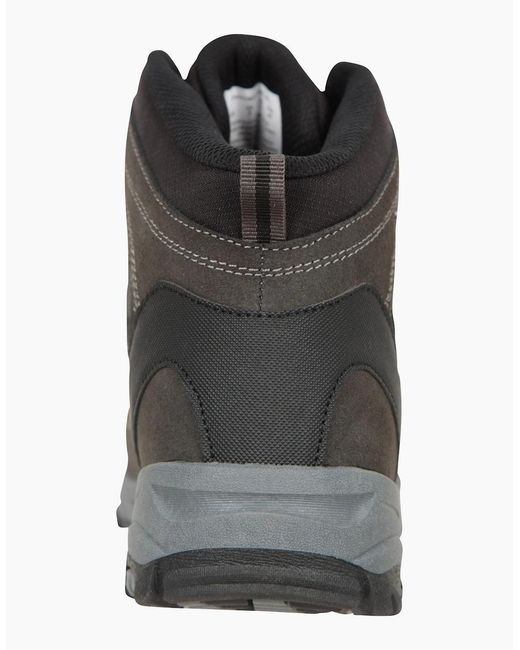 Mountain Warehouse Black Ladies Rapid Suede Waterproof Walking Boots