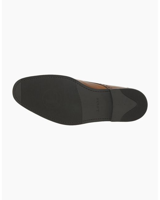 Loake Brown Roger Semi Brogues for men