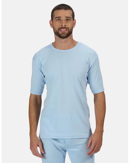 Regatta Blue Professional Thermal Short-Sleeved Base Layer Top for men