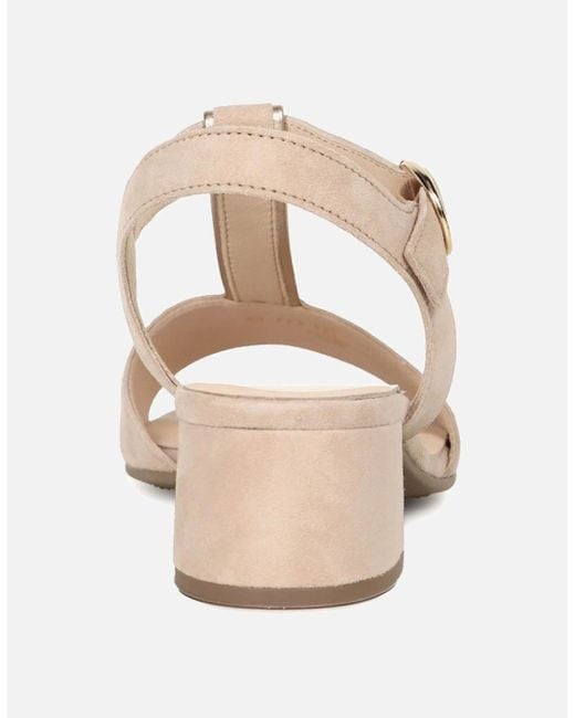 Gabor Natural Mead T-Bar Sandals