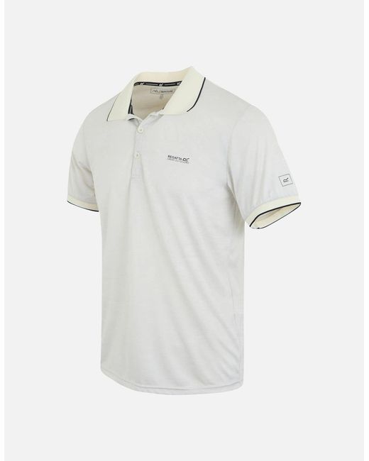 Regatta White Remex Ii Jersey Polo Shirt for men