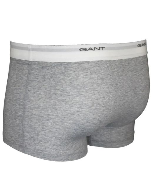 Gant White 3-Pack Core Logo Boxer Trunks for men