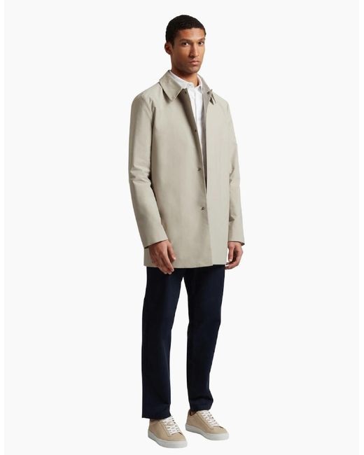 Ted Baker Natural Hummels Smart Nylon Ecru Short Jacket for men