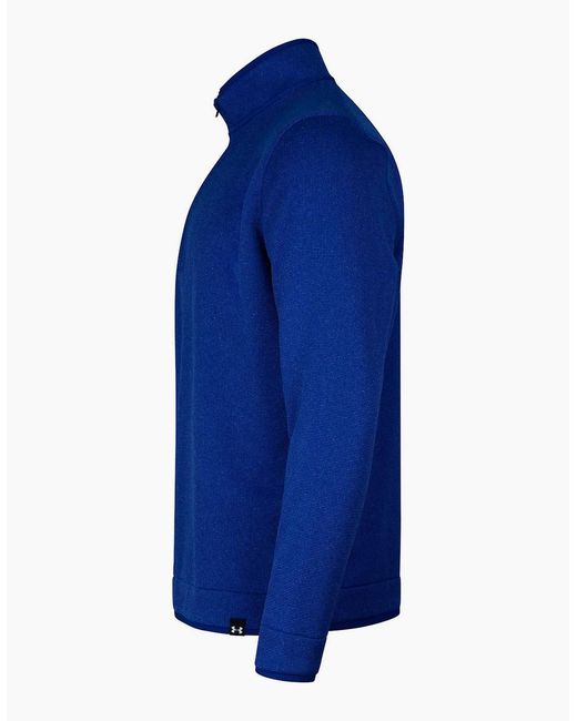 Under Armour Blue Quarter Zip Fleece Top for men