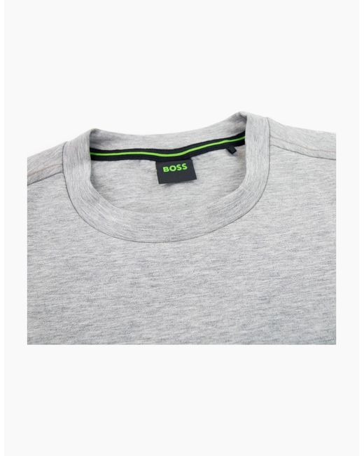 Boss White Salbo Iconic Curved Logo Sweatshirt 059 for men