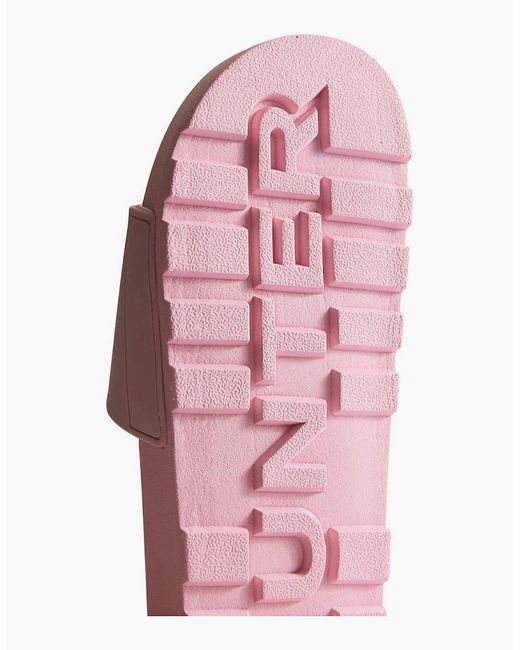 Hunter Pink Core Embossedr Polyurethane Parfait Slides