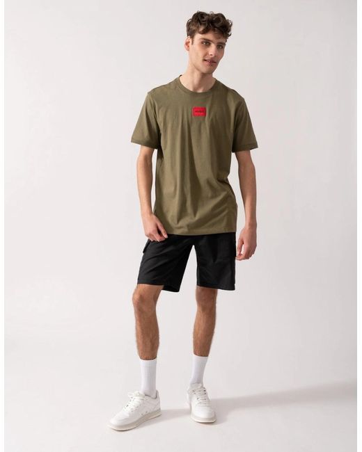 Boss Green Hugo Diragolino212 Label Logo T-Shirt for men