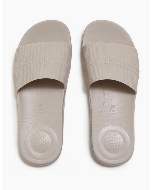 Fitflop White Iqushion Pool Polyurethane Pale Slides for men
