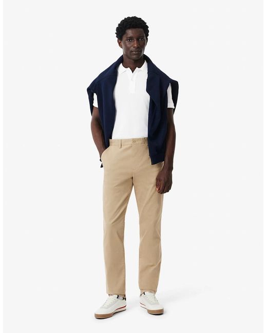 Lacoste Natural Original.12.12 Slim Fit Petit Piqué Cotton Polo Shirt for men