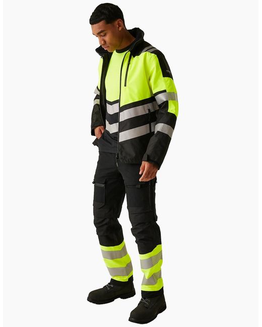 Regatta Yellow Professional High-Vis Waterproof Jacket