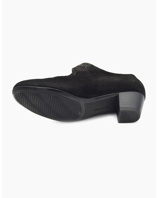 Waldläufer Black Hilaria-30 Ladies Court Shoe