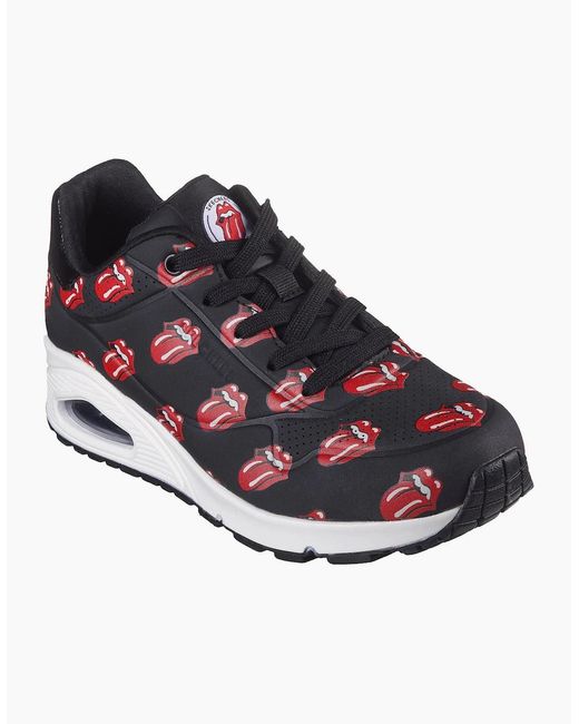 Skechers Blue Stones Repeat Lick Lyric La Low Top Trainers