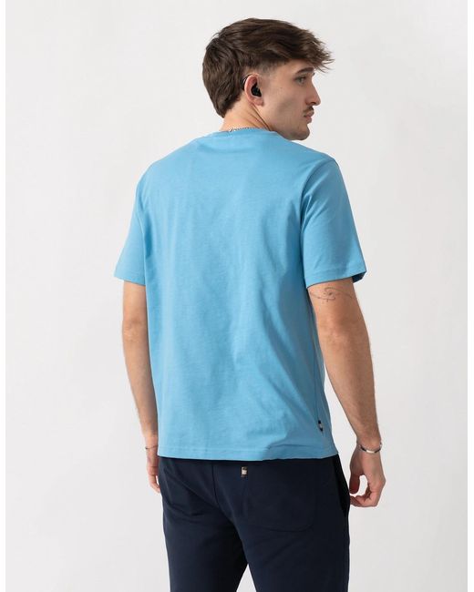 Aquascutum Blue Small Logo T-Shirt for men