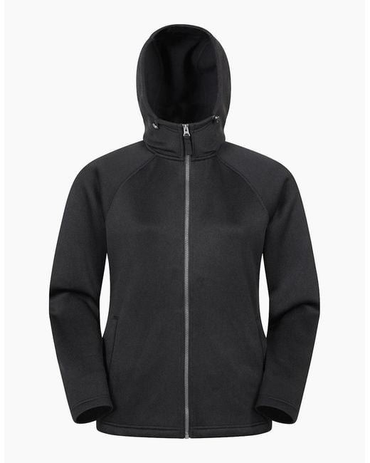 Mountain Warehouse Black Ladies Nevis Full Zip Hoodie