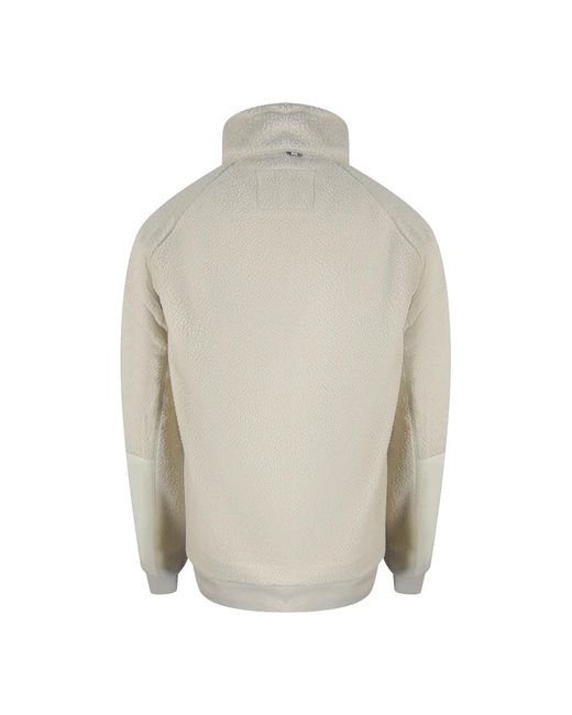 Aquascutum White Active One Colour Sherpa Sherpa Jacket for men