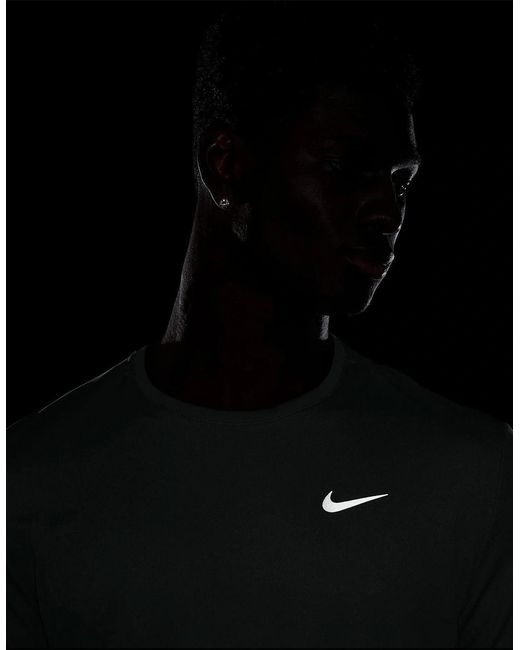 Nike Green Miler Running Top for men