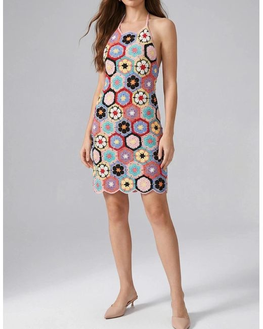 Oceanus Multicolor Floral Dress Crochet Pattern