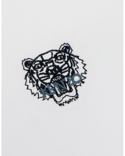 KENZO White Casual Tiger Shirt for men
