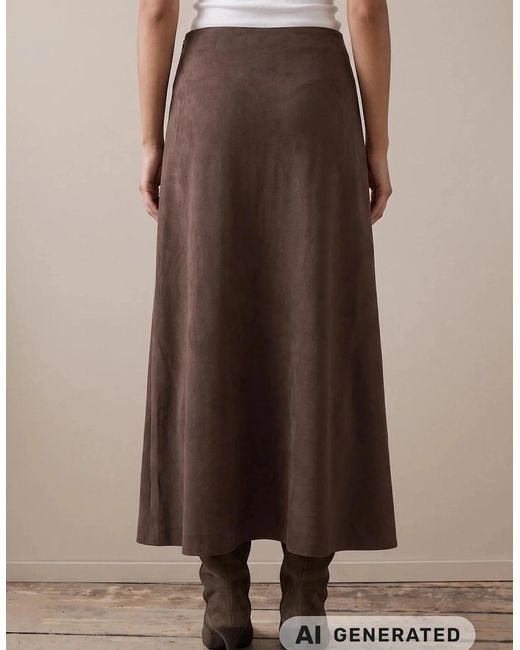 Fynch-Hatton Brown Bias Cut Lyocell Skirt