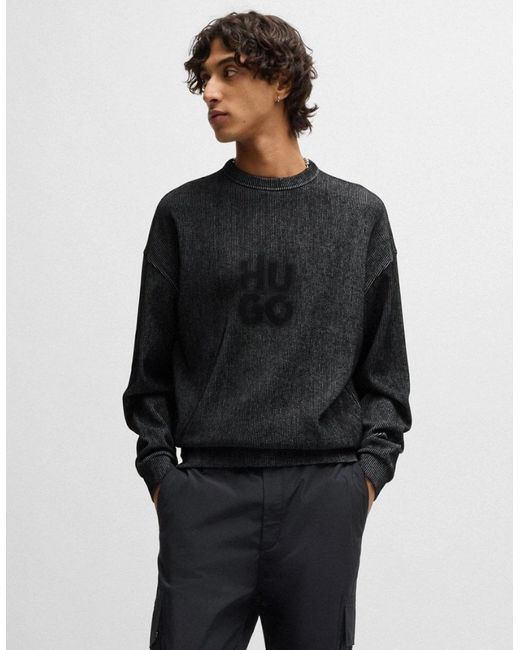 Boss Black Hugo Dinkam Crew Neck Sweatshirt for men