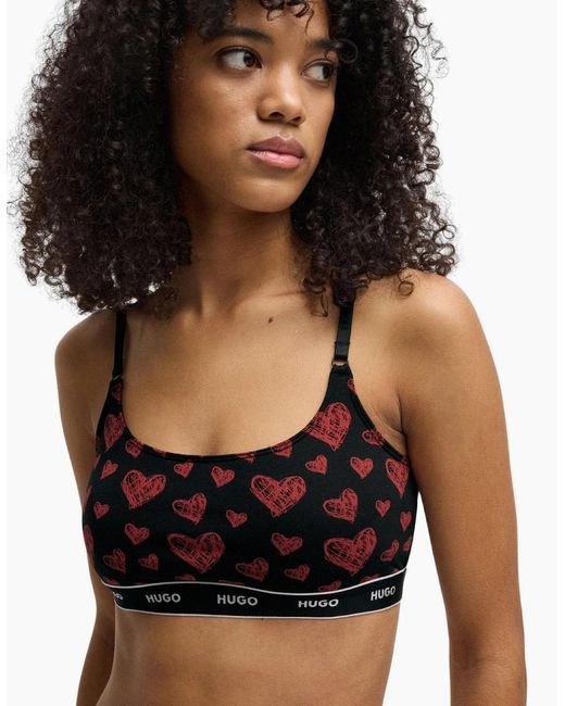 Boss Black 2-Pack Classic Logo Bralettes Hearts Gift Set