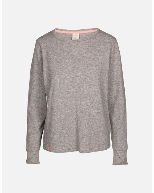 Trespass Gray Ladies Rina Marl Long-Sleeved Top
