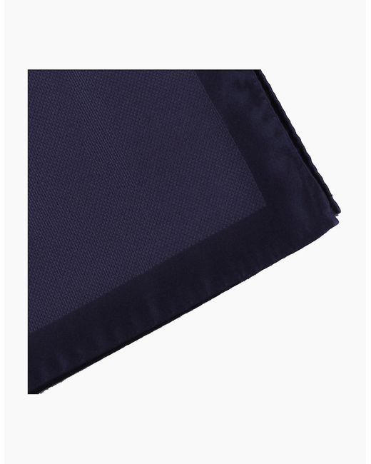 McQueen Blue Pocket Square for men
