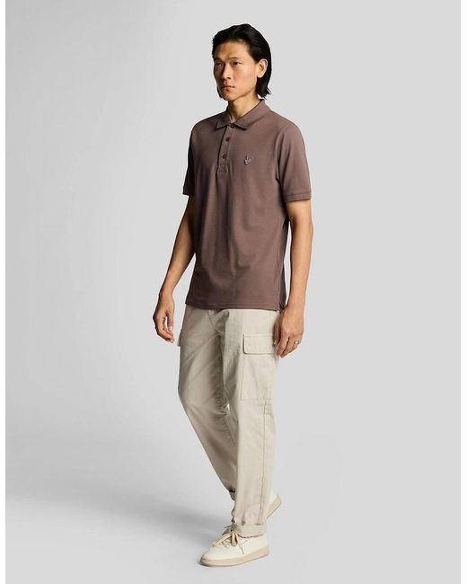 Lyle & Scott White Cargo Trouser for men