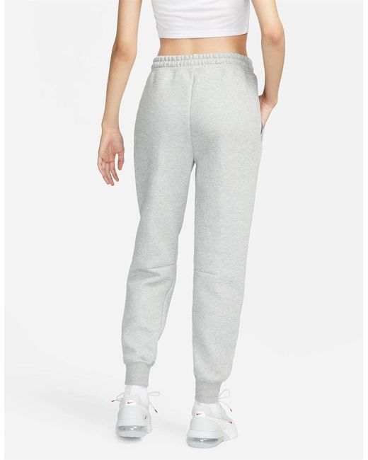 Nike Gray Sportswear Tech Fleece Mid Rise Joggers