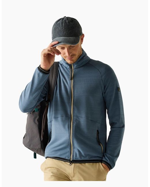 Regatta Blue Malton Full Zip Fleece Jacket for men