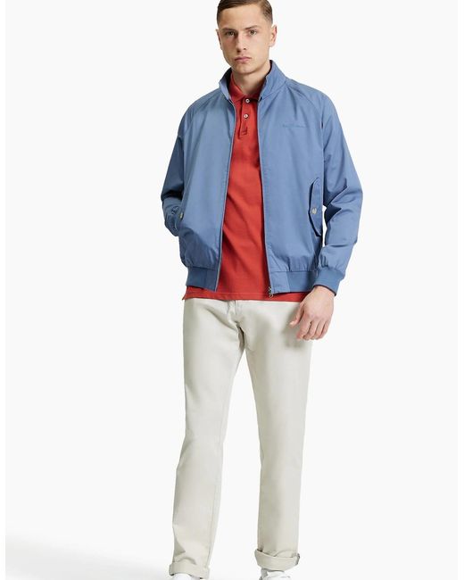 Ben Sherman Blue Signature Harrington Jacket for men