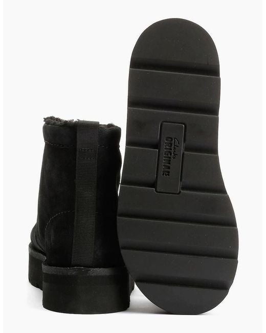 Clarks Black Originals Meare Rooey Suede Boots