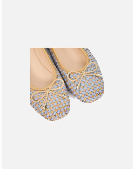 Dune White Heights Ballet Pumps