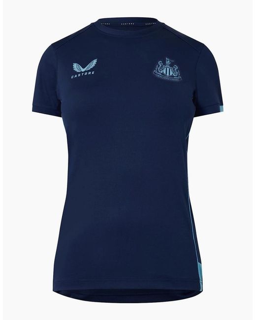 Castore Blue Newcastle United Fc Regular Fit Crew Neck T-Shirt