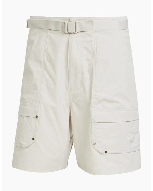 Adidas Originals White P Ess C Shorts for men