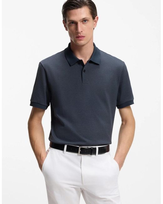 Boss Blue Boss H Parlay Polo Shirt 405 Dark for men