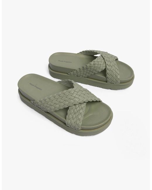 Hush Puppies Green Serena Sandals Mint
