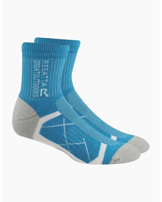 Regatta Blue Ladies Outdoor Boot Socks (Pack Of 2)