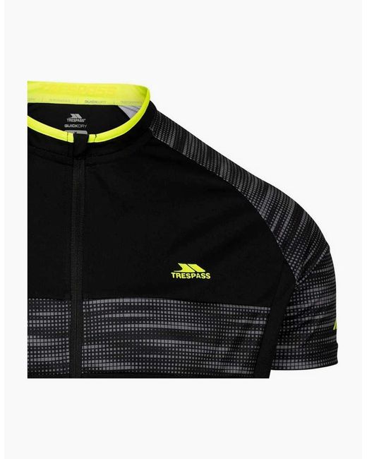 Trespass Black Hazzel Tp75 Active Cycling Jacket for men
