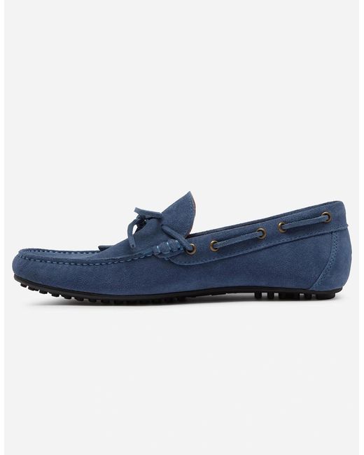 Oliver Sweeney Blue Cano Suede Driving Shoes for men