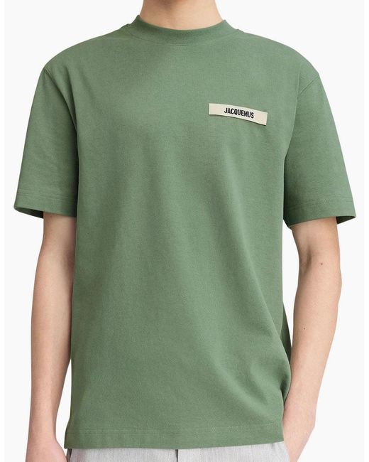 Jacquemus Green Light Le T-Shirt Gros Grain T-Shirt for men