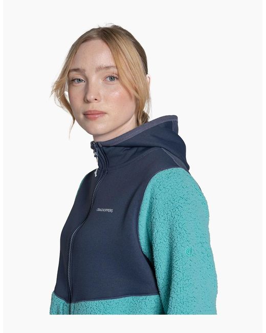 Craghoppers Blue Ladies Telesto Hooded Fleece Jacket
