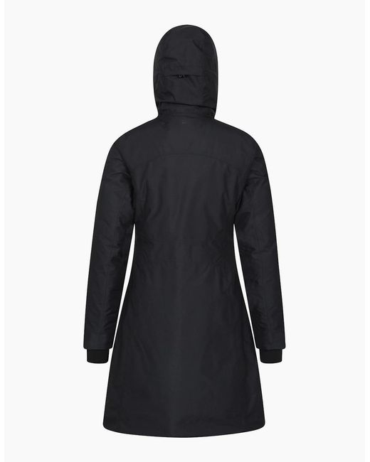Mountain Warehouse Black Ladies Polar Down Long Length Hybrid Jacket