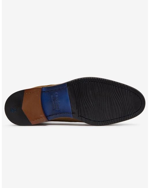 Oliver Sweeney Brown Farleton Nubuck Chukka Boots for men
