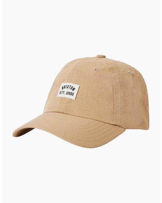 Brixton Natural Nylon Woodburn Netplus Sand Adjustable Hat for men