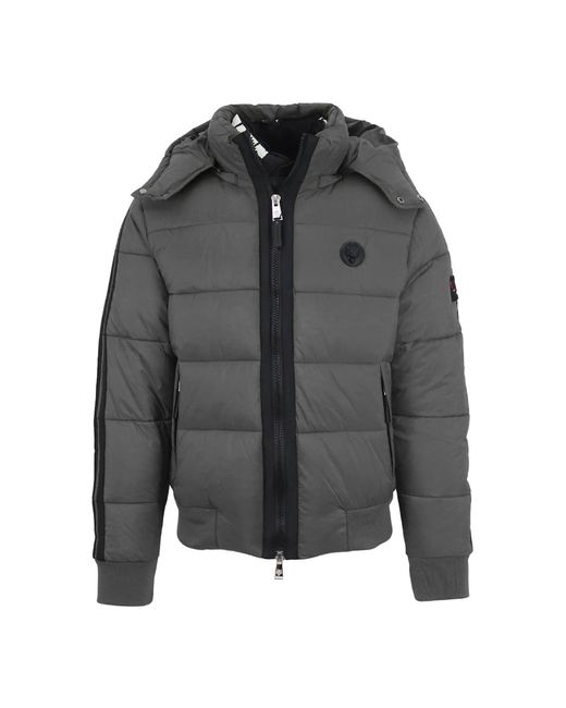 Philipp Plein Gray Plein Sport Padded Taped Sleeve Jacket