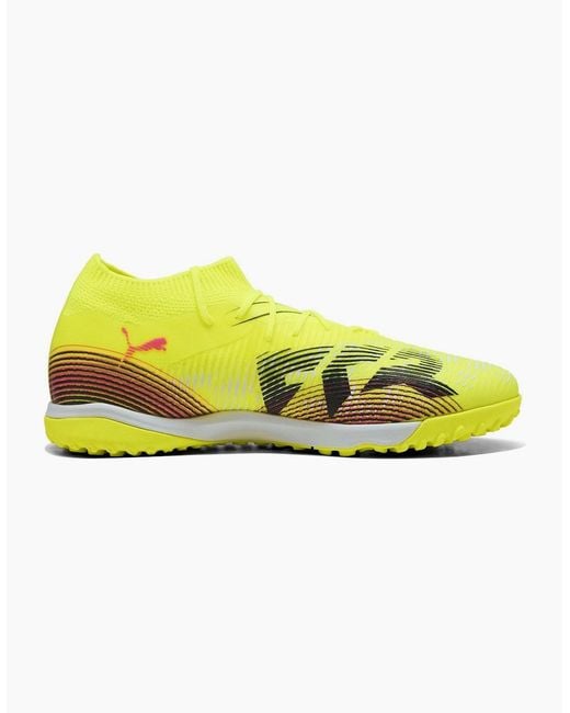 PUMA Yellow Future 8 Match Astro Turf Football Boots for men