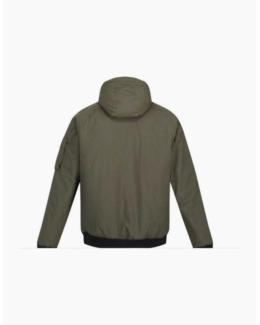 Regatta Green Faizan Hooded Waterproof Jacket for men