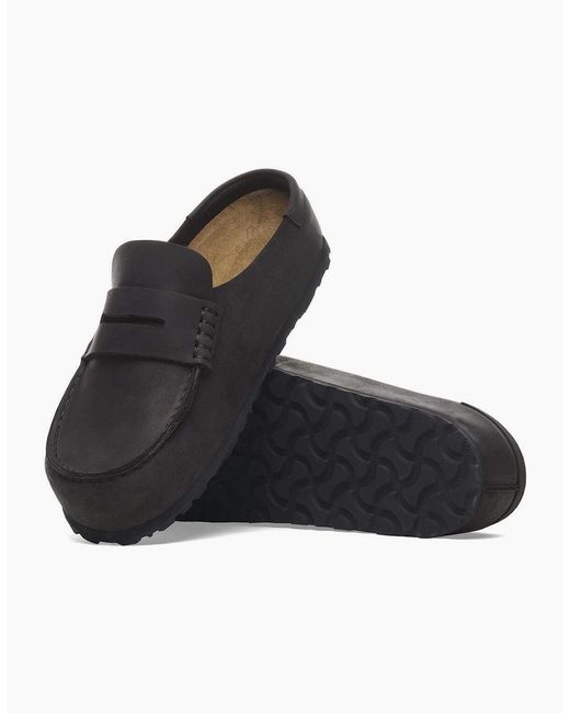 Birkenstock Clogs Black Birkenstock Naples Leather Regular Clogs